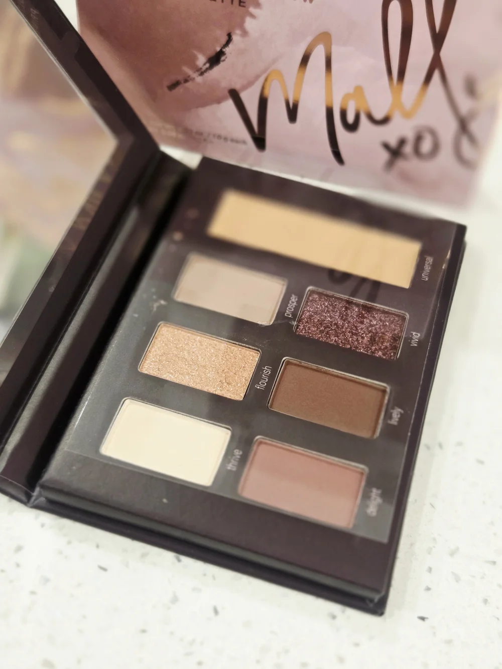 Mally Beauty XO Matte & Shimmer Eye Palette — Neutral Pink-Brown Shades